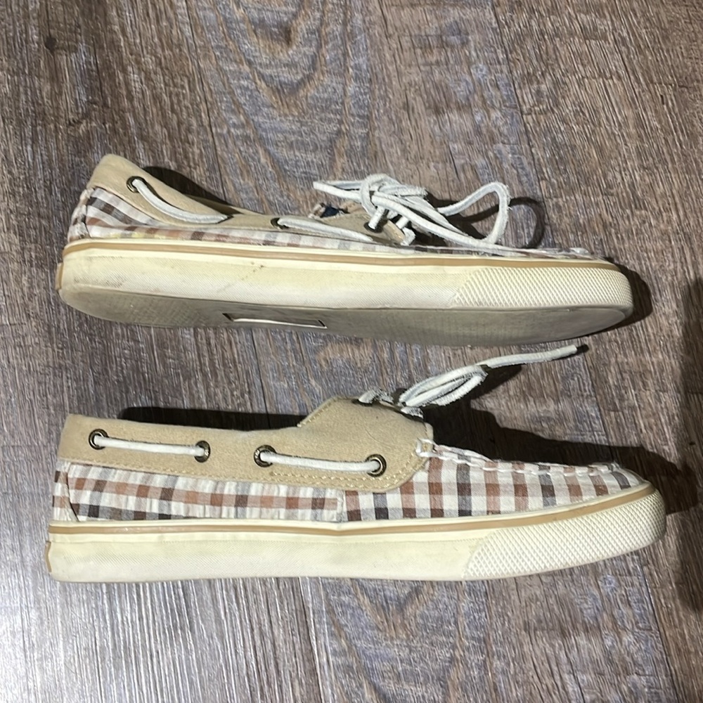 Sperry Plaid Checkered Boat Shoes - Picture 5 of 9